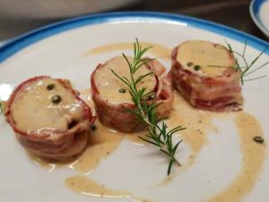 the country house内部或周边提供的食物