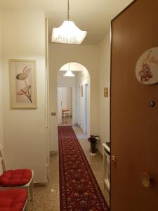 a hallway with a red carpet in a room at Andreina a San Pietro Apartment in Rome