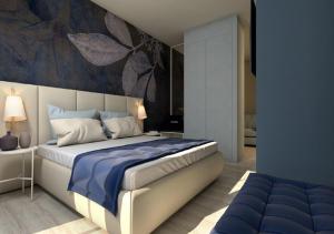 Postel nebo postele na pokoji v ubytování Hotel Amburgo