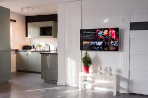 Kuchyňa alebo kuchynka v ubytovaní Legnica Apartament 52m2 Delux 1