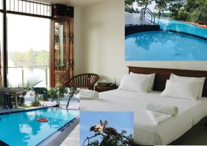 Bazén v ubytování Sanu Lagoon Resort & Spa nebo v jeho okolí