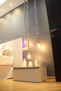 Postel nebo postele na pokoji v ubytování Super Luxury Apartments