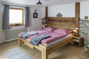 Postel nebo postele na pokoji v ubytování Rauriser Bergchalet