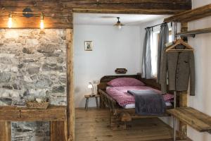 Postel nebo postele na pokoji v ubytování Rauriser Bergchalet