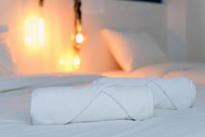 Postel nebo postele na pokoji v ubytování Super Luxury Apartments