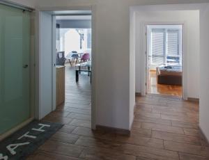 an open hallway with a room with a bedroom at Apartment Diamond CENTER Gabrovo in Gabrovo