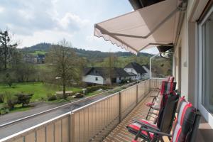 En balkong eller terrasse på Haus Herdlitschke - auch für Monteure
