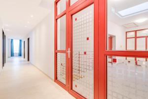 Koupelna v ubytování Hotel-Etage Apfelrot