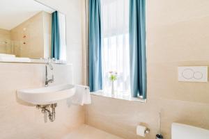 Koupelna v ubytování Hotel-Etage Apfelrot