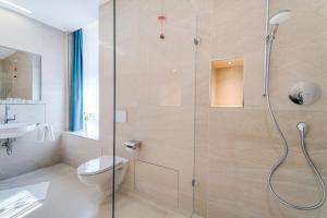 Koupelna v ubytování Hotel-Etage Apfelrot