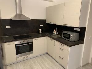 Una cocina o kitchenette en Penzion Fortuna Žatec