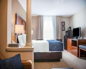 TV a/nebo společenská místnost v ubytování Comfort Suites West Warwick - Providence