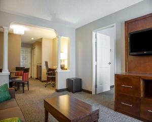 TV a/nebo společenská místnost v ubytování Comfort Suites West Warwick - Providence