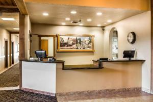 a lobby with a reception desk in a hospital at K Bar S Lodge, Ascend Hotel Collection in Keystone