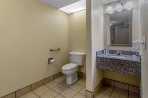 a bathroom with a toilet and a sink at Quality Inn in Bulls Gap