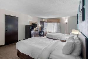 Postel nebo postele na pokoji v ubytování Clarion Inn & Suites DFW North