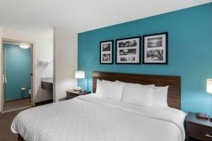 Postel nebo postele na pokoji v ubytování Clarion Inn & Suites DFW North
