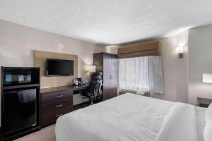 Postel nebo postele na pokoji v ubytování Clarion Inn & Suites DFW North