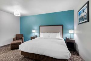 Postel nebo postele na pokoji v ubytování Clarion Inn & Suites DFW North