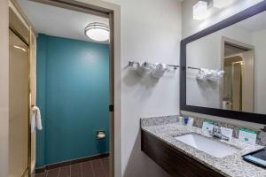 Koupelna v ubytování Clarion Inn & Suites DFW North