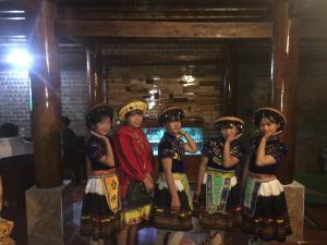 a group of girls standing in a row at Nobita Homestay bắc hà in Bắc Hà +68 photos