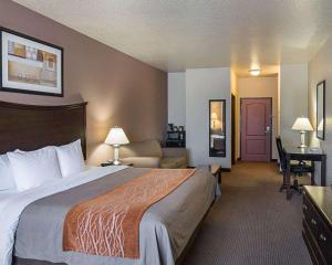 Postel nebo postele na pokoji v ubytování Comfort Inn I-20 Midland Stanton