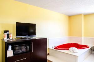 TV a/nebo společenská místnost v ubytování Rodeway Inn & Suites