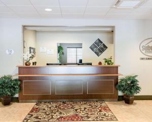 The lobby or reception area at Suburban Studios Morgantown