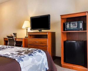 โทรทัศน์และ/หรือระบบความบันเทิงของ Sleep Inn & Suites Evansville