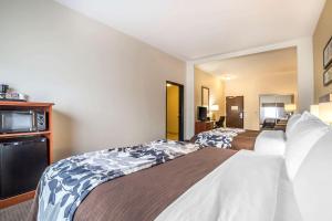 Sleep Inn & Suites Douglas客房内的一张或多张床位