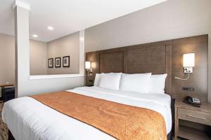 מיטה או מיטות בחדר ב-Comfort Suites Grove City - Columbus South