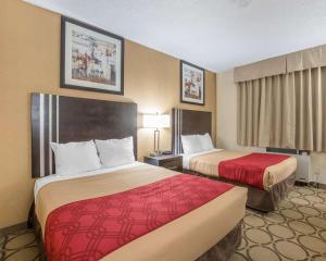Vuode tai vuoteita majoituspaikassa Econo Lodge