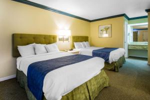 Quality Inn Clermont West Kissimmee客房内的一张或多张床位