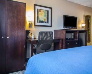 TV a/nebo společenská místnost v ubytování Quality Inn & Suites Ankeny-Des Moines