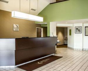 a lobby of a hospital with a reception desk at Sleep Inn in Nampa