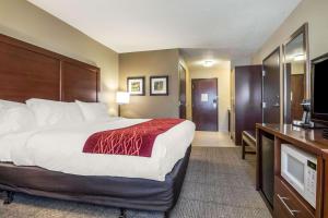 Postel nebo postele na pokoji v ubytování Comfort Inn Ottawa Starved Rock Area