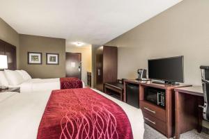 Postel nebo postele na pokoji v ubytování Comfort Inn Ottawa Starved Rock Area