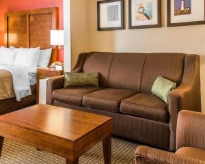 Χώρος καθιστικού στο Comfort Inn Boston