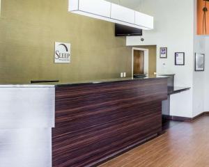 a kitchen with a counter top in a room at Sleep Inn & Suites Spring Lake - Fayetteville Near Fort Liberty in Spring Lake