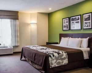 เตียงในห้องที่ Sleep Inn Concord - Kannapolis