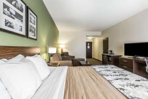En eller flere senge i et værelse på Sleep Inn & Suites Mount Olive North
