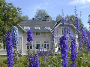 StölletにあるRosa Huset Osebolの紫の花の家