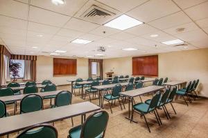 a classroom with tables and chairs in a room at Comfort Inn & Suites Somerset - New Brunswick in Somerset