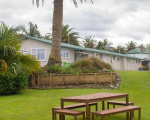 Puutarhaa majoituspaikan Palm Motel Waihi ulkopuolella