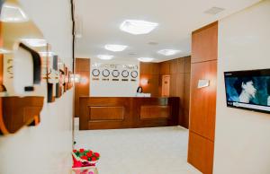 Kuchyň nebo kuchyňský kout v ubytování Park Hotel