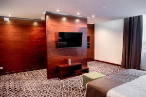 TV a/nebo společenská místnost v ubytování Park Hotel