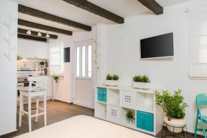 Kuchyň nebo kuchyňský kout v ubytování Apartments Kantunal