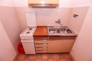 Kuchyň nebo kuchyňský kout v ubytování Villa Pinus