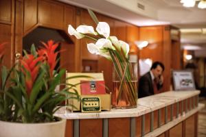 Lobby alebo recepcia v ubytovaní Hotel Capitol Milano