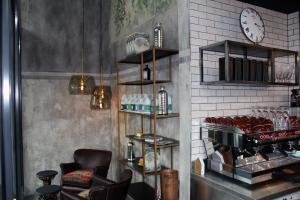 Kuchyň nebo kuchyňský kout v ubytování Gubelhof Suites